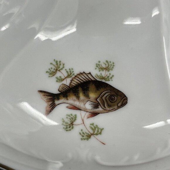 Bernadotte Covered Soup Tureen Wildlife Czech Republic Trout NO LADLE - Picture 7 of 16